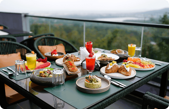 Fine dining with a view